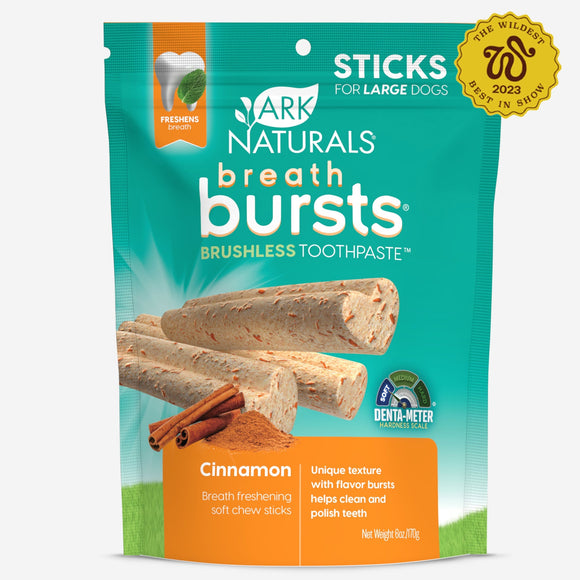 Ark Naturals Breath Bursts Cinnamon Sticks Dog Treats (6 Oz)