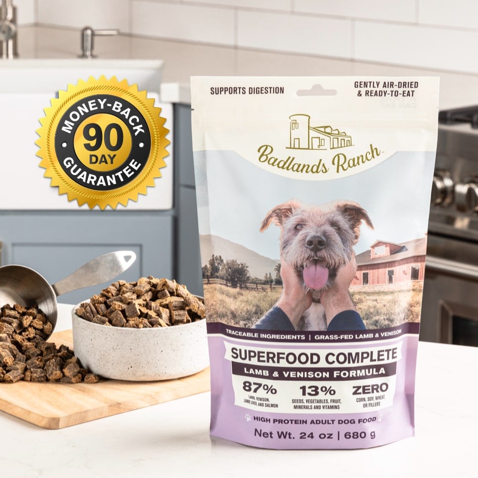 Badlands Ranch Superfood Complete Lamb Venison Formula Air Dried Adult Dog Food