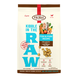 Primal Pet Foods Kibble in the Raw Fish & Pork Recipe for Dogs