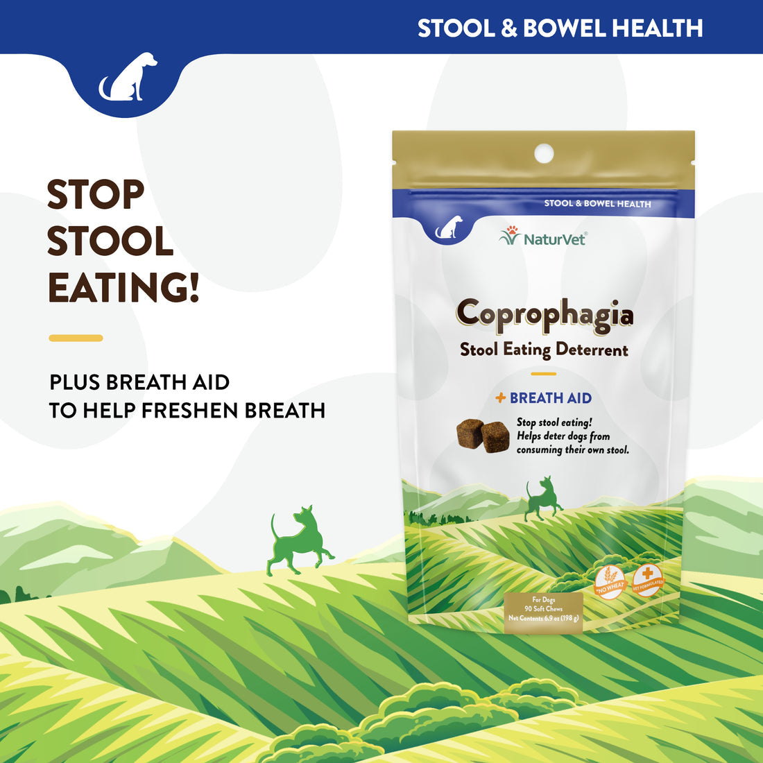 NaturVet Coprophagia Stool Eating Deterrent Soft Chews Hilton