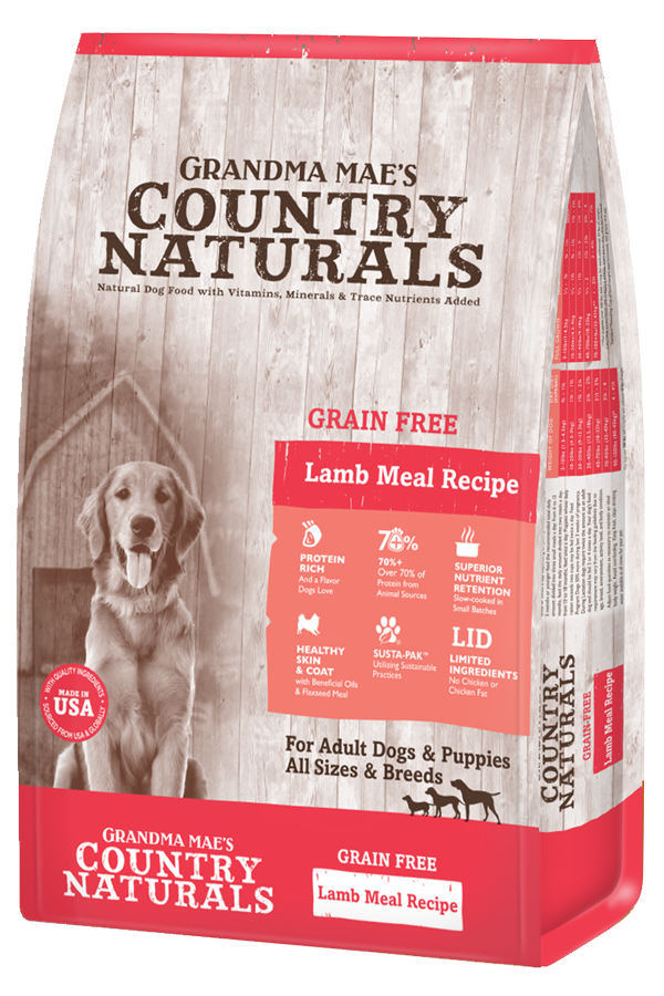 Grandma Mae's Country Naturals Grain Free Lamb Meal Limited