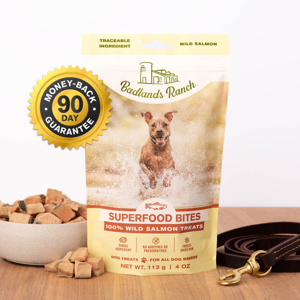 Badlands Ranch Freeze-Dried Raw Superfood Bites Salmon Treats Dog