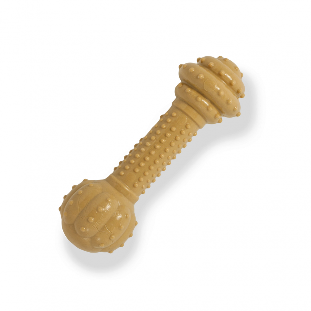 Nylabone Durachew Barbell Peanut Butter Flavor Dog Chew Toy