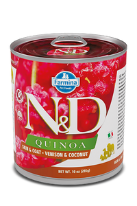 Farmina N&D Quinoa Skin & Coat Venison & Coconut Wet Dog Food