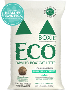 Boxie Eco™ Farm to Box Ultra Sustainable Plant-based Clumping Cat Litter (16.5 lb - Scent-free)