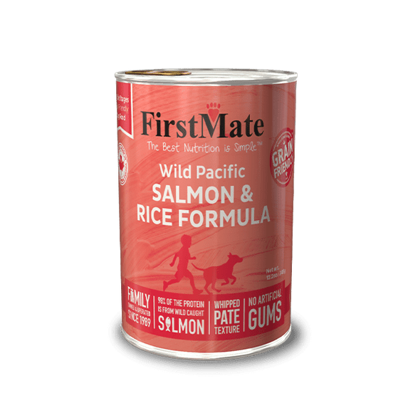 FirstMate Pet Foods Limited Ingredient Wild Pacific Salmon & Rice Formula Canned Dog Food
