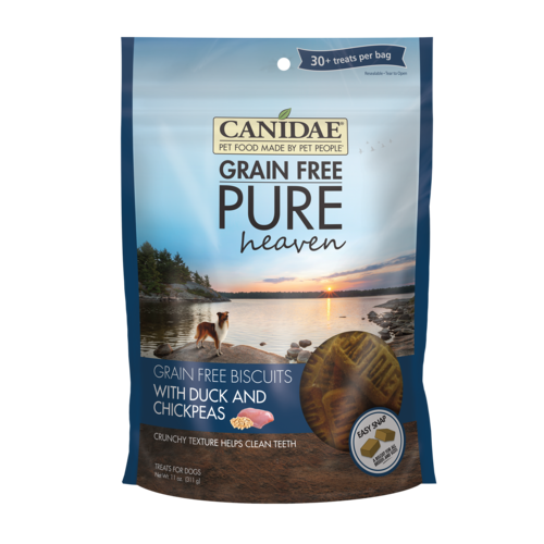 Canidae PURE Grain Free Dog Treats, Duck and Chickpeas (11-oz)
