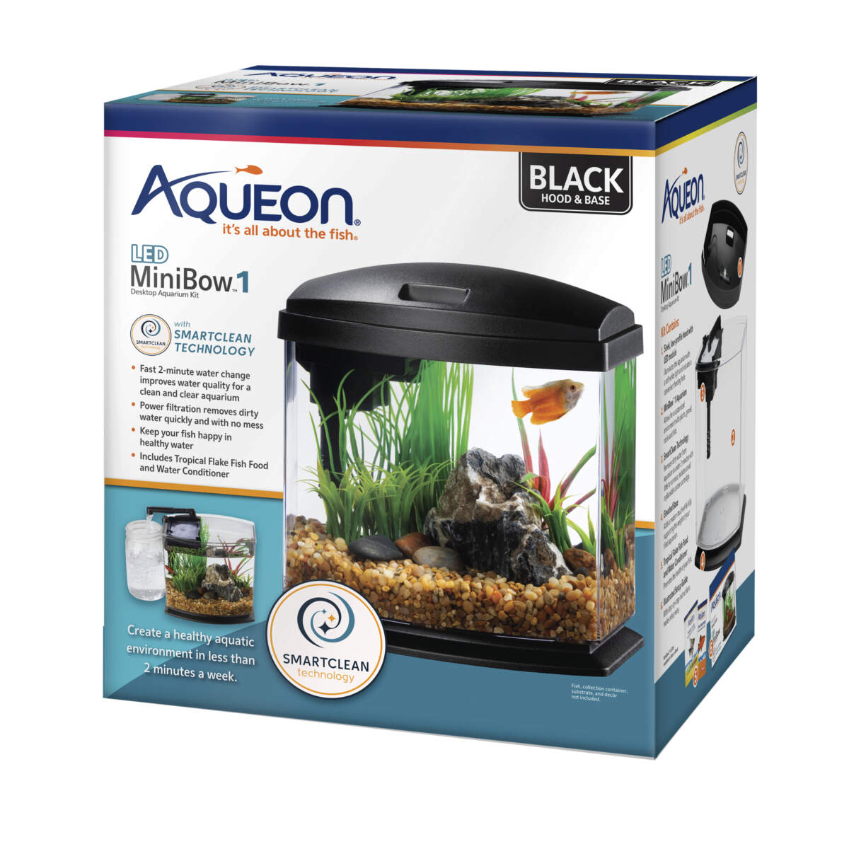 Aqueon LED MiniBow™ Kits with SmartClean™ Technology - Hilton, NY - Pet  Friendly