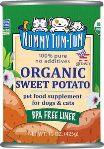 Nummy Tum Tum Organic Sweet Potato Pet Food Supplement for Dogs & Cats (15 oz)