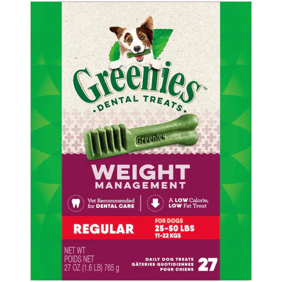 GREENIES Weight Management Regular Dental Dog Treats (27 oz)