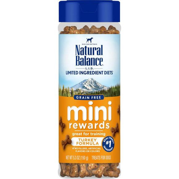 Natural Balance L.I.D Mini Rewards Soft & Chewy Turkey Recipe Dog Treats