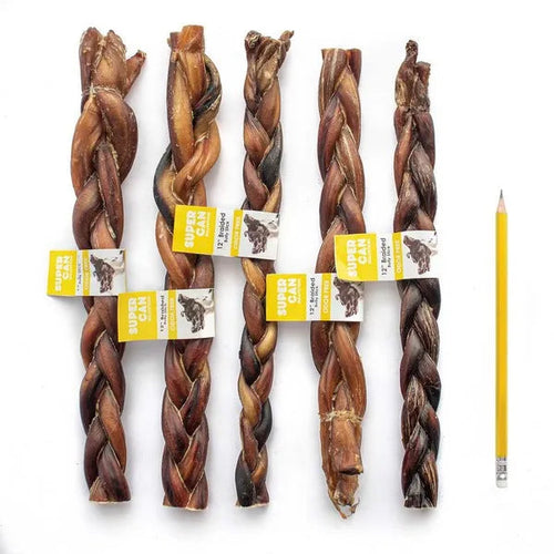 Supercan 12 Braided Bully Sticks (12)