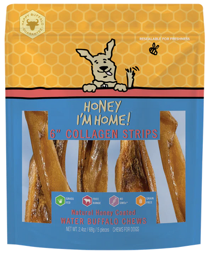 Honey I'm Home! Collagen Strips Dog Chew Treat