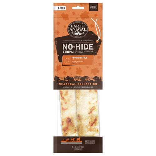 Earth Animal No-Hide® Pumpkin Spice Strips (4-pack)