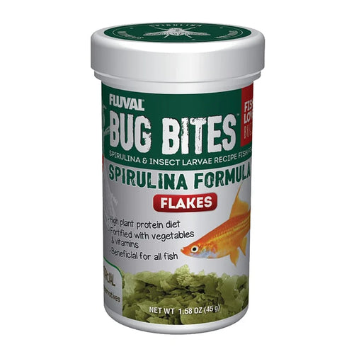 Fluval Bug Bites Spirulina Flakes