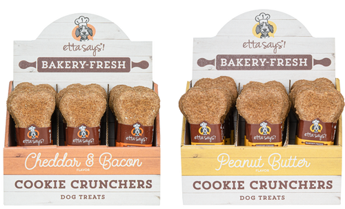 Etta Says Cheddar & Bacon Cookie Crunchers Dog Treats