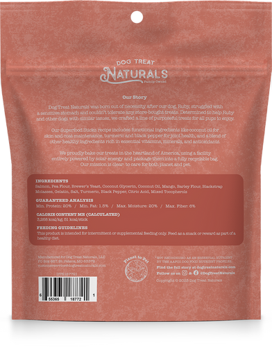 Dog Treat Naturals Salmon & Mango Superfood Sticks Dog Treats (Copy)