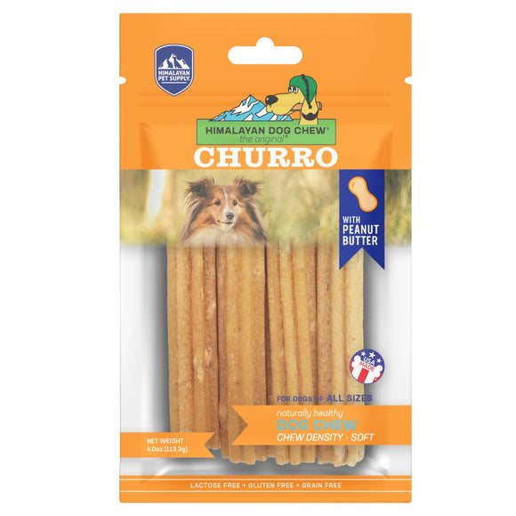 Himalayan Pet Supply Churro – Peanut Butter Dog Chew (4 oz)