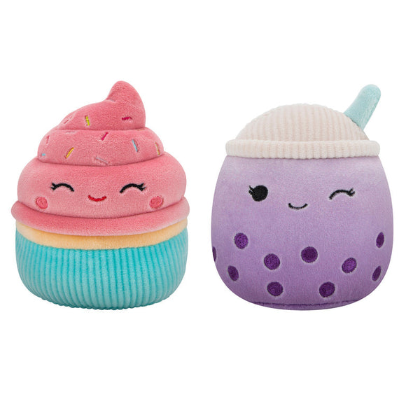 Squishmallow Sweets - Poplina & Diedre Squeaky Plush Dog Toy