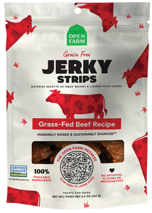 Open Farm Grain-Free Grass-Fed Beef Jerky Strips (5.6 oz)