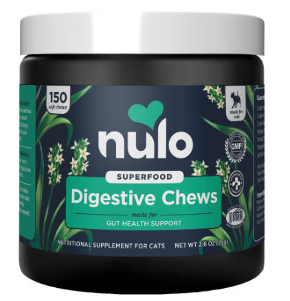 Nulo’s Superfood Digestive Soft Chews for Cats