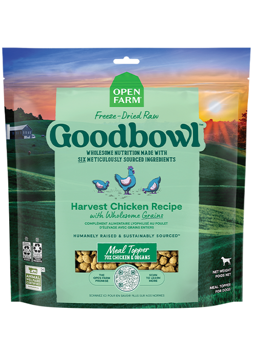 Open Farm Goodbowl™ Harvest Chicken Recipe Freeze Dried Raw Topper for Dogs (8 oz)