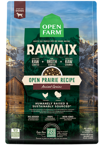 Open Farm Open Prairie Ancient Grains RawMix for Dogs