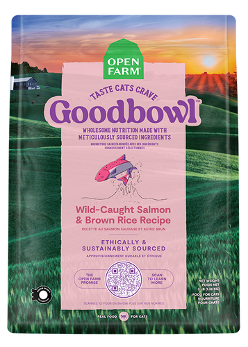 Open Farm Goodbowl™ Wild-Caught Salmon & Brown Rice Recipe for Cats