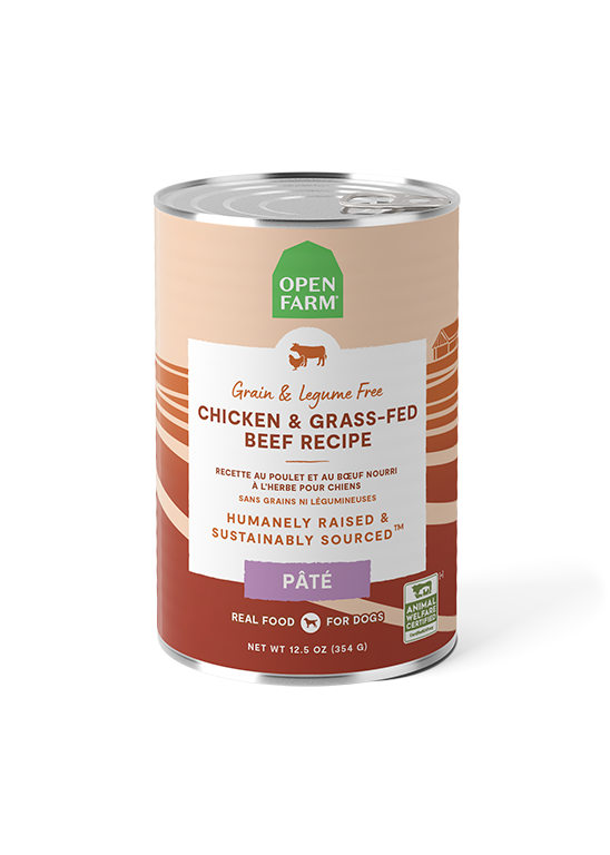 Open Farm Chicken & Grass-Fed Beef Pâté for Dogs (12.5 oz)