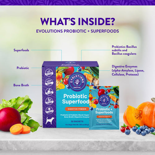 NaturVet Evolutions - Probiotic + Superfoods Sachet