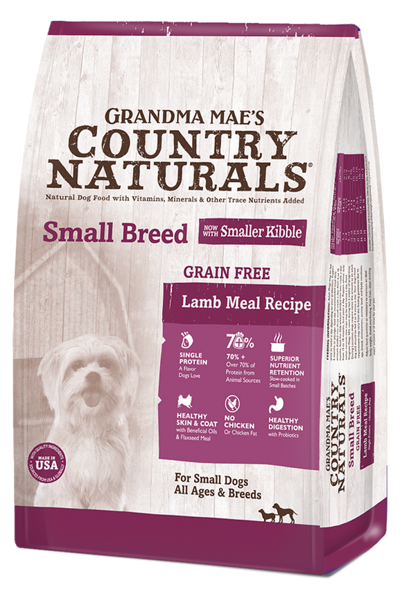 Grandma Mae's Country Naturals Limited Ingredient Diet Grain Free Grain Free Small Breed Lamb Meal Dog Food (14 lb)