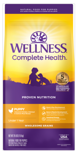 Wellness Complete Health Grained Puppy Chicken, Salmon & Oatmeal Dry Dog Food