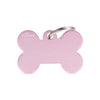 MyFamily Basic Big Aluminum Pink Bone ID Tag (Grande, Pink)