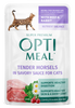 Optimeal® Tender Morsels With Beef & Rabbit In Savory Sauce For Adult Cats (3 oz)