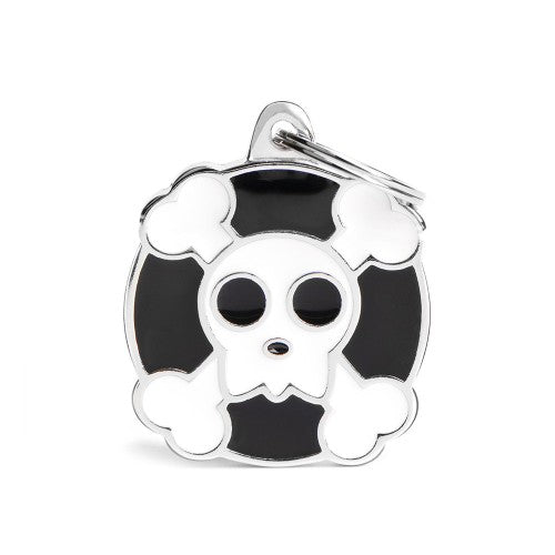 MyFamily Charms Big Skull ID Tag (Skull)