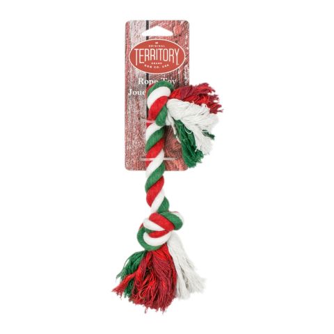 Territory Candy Cane Rope Dog Toy (12