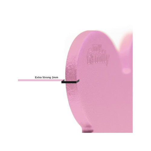 MyFamily ID Tag Basic Collection Bone XL Pink in Aluminium