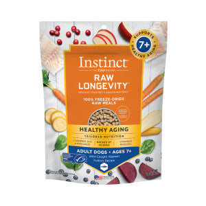 Instinct® Raw Longevity 100% Freeze-Dried Raw Meals Wild-Caught Alaskan Pollock Recipe For Adult Dogs 7+