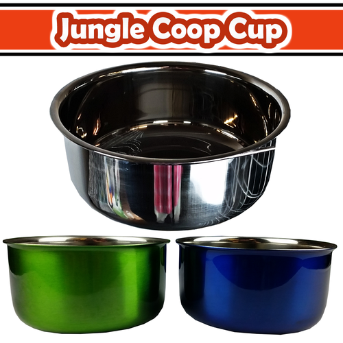 A&E Cage Company Jungle Coop Cup Stainless Steel (10 oz Stainless Steel)