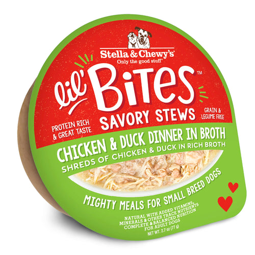 Stella & Chewy's Lil' Bites Savory Stews Chicken & Duck Dinner in Broth (2.7 Oz)