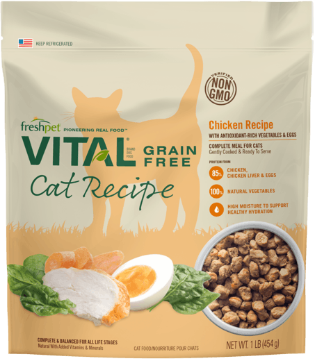 Freshpet Vital Grain Free Chicken Recipe with Antioxidant-Rich