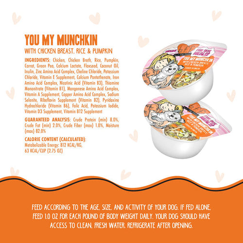 Weruva B.F.F. Fun Size Meals  You My Munchkin with Chicken Breast, Rice & Pumpkin