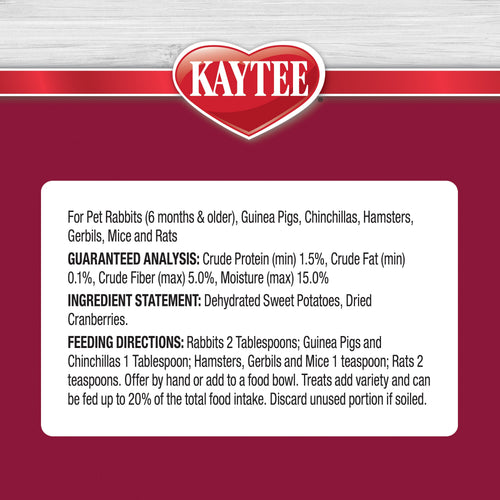 Kaytee Natural Snack Cranberry Sweet Potato