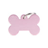 MyFamily Basic Big Aluminum Pink Bone ID Tag