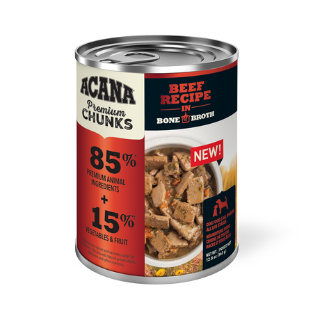 ACANA Beef Recipe in Bone Broth Premium Chunks Wet Dog Food