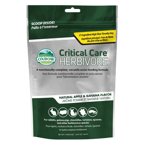 Oxbow Animal Health Critical Care Herbivore Apple-Banana
