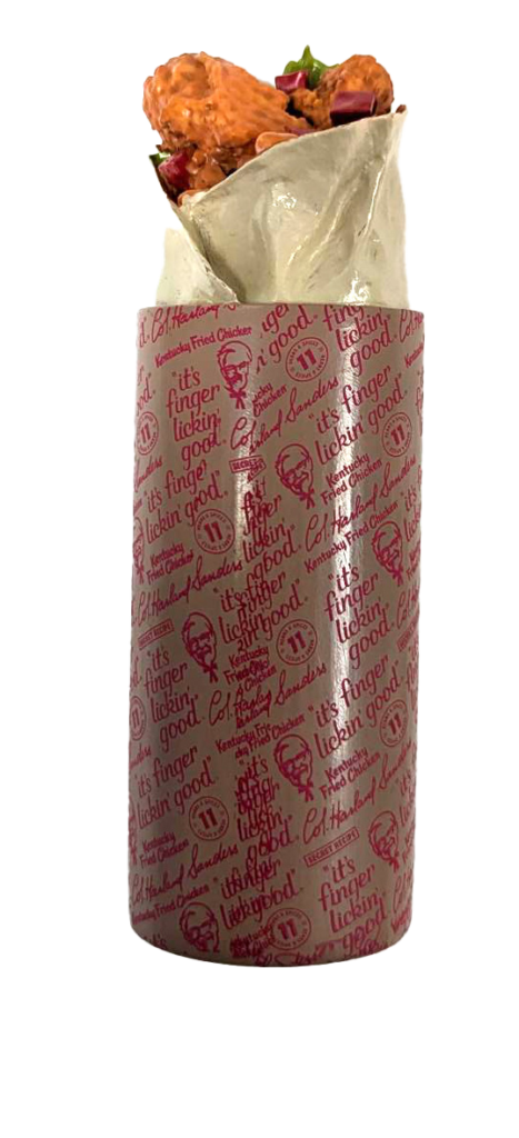 Ethical Pet Spot Kentucky Fried Chicken Vinyl Chicken Wrap Dog Toy