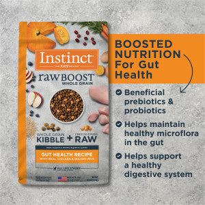 Instinct Raw Boost Whole Grain Gut Health Chicken Dry Dog Food