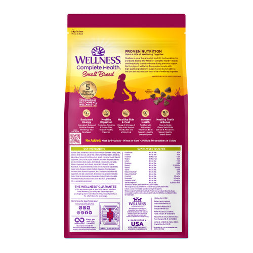 Wellness Complete Health Natural Small Breed Healthy Weight Turkey and Brown Rice Recipe Dry Dog Food