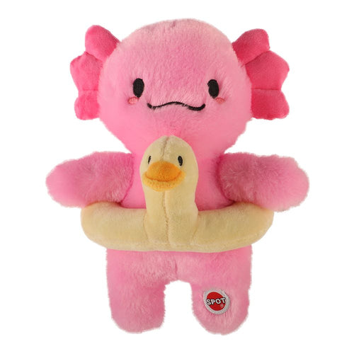 Ethical Pet SPOT Axolotl With Duck Tube 10″ Dog Toy